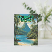American Samoa National Park Reizen Briefkaart (Staand voorkant)