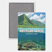 American Samoa National Park Reizen Magneet (Voorkant / Achterkant)