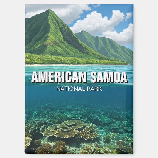 American Samoa National Park Reizen Magneet (Voorkant)