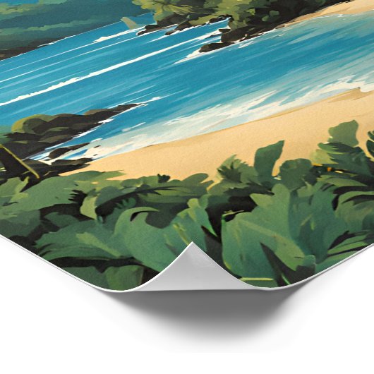 American Samoa National Park Reizen Poster (Hoek)