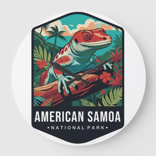 AMERICAN SAMOA NP CLOCK GROTE KLOK (Voorkant)