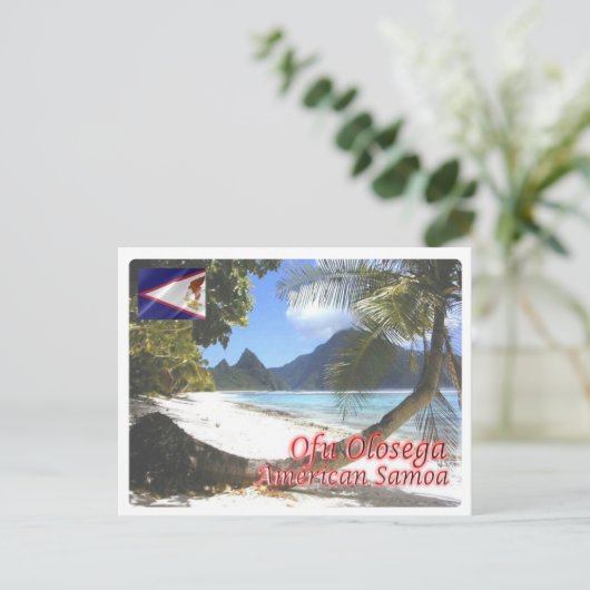 American Samoa - Ofu Olosega - Briefkaart (Staand voorkant)