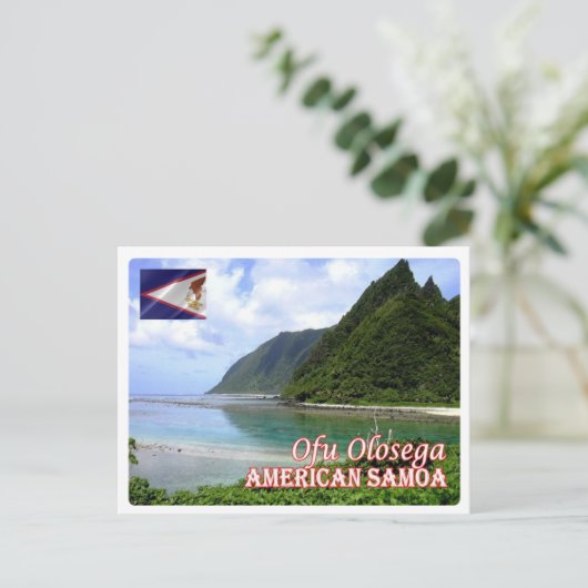 American Samoa - Ofu Olosega - Briefkaart (Staand voorkant)
