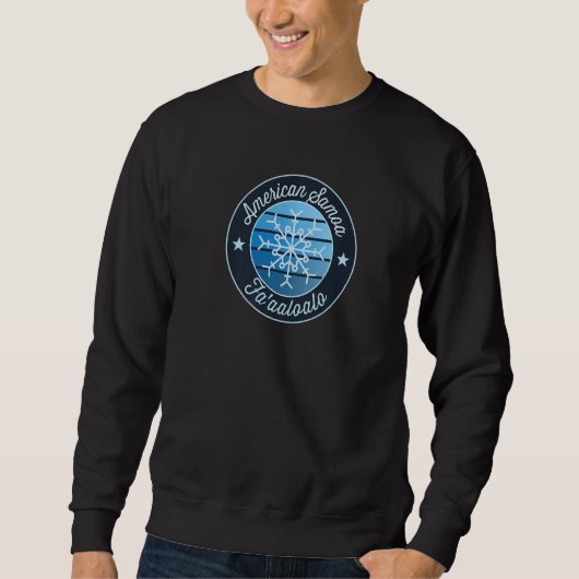 American Samoa Souvenir Retro Graphic Trui (Voorkant)