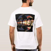 American Samoa Tribal Black 2 T-shirt (Achterkant)