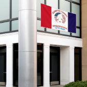 American Semiquincentennial Walking Figure Emblem  Spandoek (Buitenkant Gebouw)