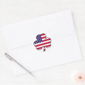 American Shamrock Ronde Sticker (Envelop)