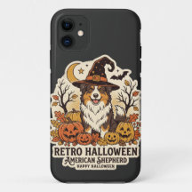 American Shepherd Halloween Retro Hond Liefhebber 