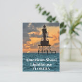 American Shoal Lighthouse, Briefkaart van Florida (Staand voorkant)