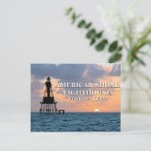 American Shoal Lighthouse, Briefkaart van Florida (Staand voorkant)