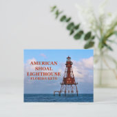 American Shoal Lighthouse, Briefkaart van Florida (Staand voorkant)