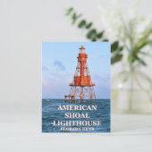 American Shoal Lighthouse, Briefkaart van Florida (Staand voorkant)