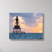 American Shoal Lighthouse, Florida Canvas Print (Voorkant)