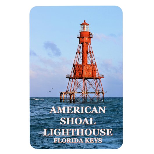 American Shoal Lighthouse, Florida Flexi Magnet Magneet (Verticaal)