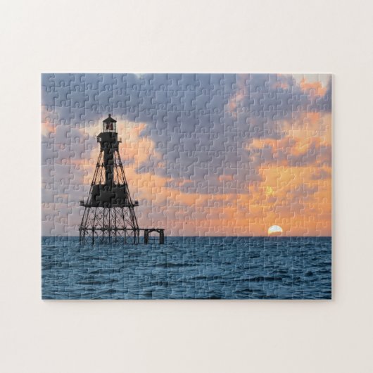 American Shoal Lighthouse, Florida Keys Legpuzzel (Horizontaal)