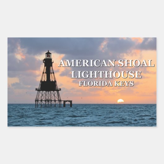 American Shoal Lighthouse, Florida Keys Stickers (Voorkant)