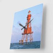 American Shoal Lighthouse, Florida Keys Vierkante Klok (Hoek)