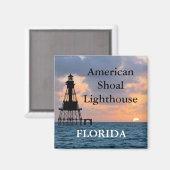 American Shoal Lighthouse, Florida Magnet (Voorkant / Achterkant)