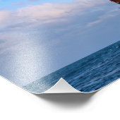 American Shoal Lighthouse, Florida Satin Foto Afdruk (Hoek)