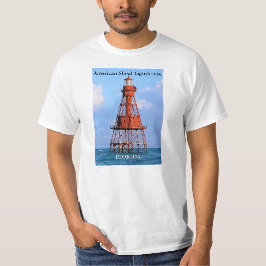 American Shoal Vuurtoren, Florida T-shirt (Voorkant)