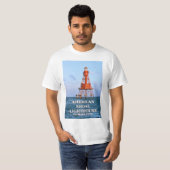 American Shoal Vuurtoren, Florida T-shirt (Voorkant volledig)