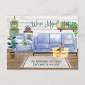 American Short Hair Brown Tabby New Home Moving Aankondigingskaart (Voorkant)