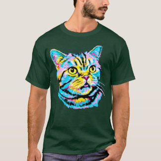 American Shorthair Art Cat Lover Gif T-shirt