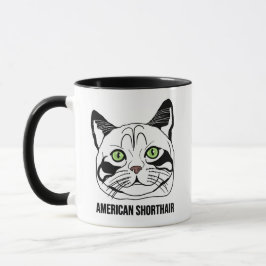 American Shorthair Cat Mug – Cute Cat Lover Gift Mok