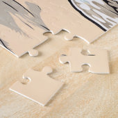 American-Shorthair-Cat op een tropisch strand Legpuzzel (Zijkant)