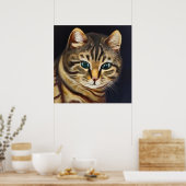American Shorthair Cat Poster (Keuken)