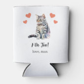 American Shorthair Cat Wedding Koelbox Favoriet Blikjeskoeler (Voorkant)