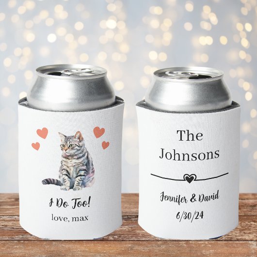 American Shorthair Cat Wedding Koelbox Favoriet Blikjeskoeler