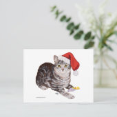American Shorthair Tabby Cat - Kerstmis Feestdagenkaart (Staand voorkant)
