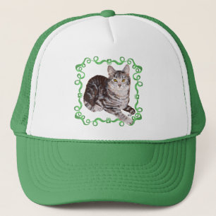 American Shorthair Tabby Cat Trucker Pet