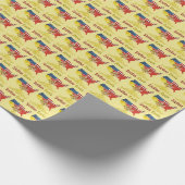 American Sicilian Roots Gift Wrap Cadeaupapier (Hoek)