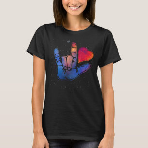 American Sign Language ASL Ik hou van je in gebare T-shirt