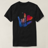 American Sign Language ASL Ik hou van je in gebare T-shirt (Design voorkant)