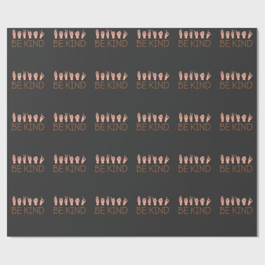 American Sign Language ASL Interpreter Kind Cadeaupapier (Vlak)