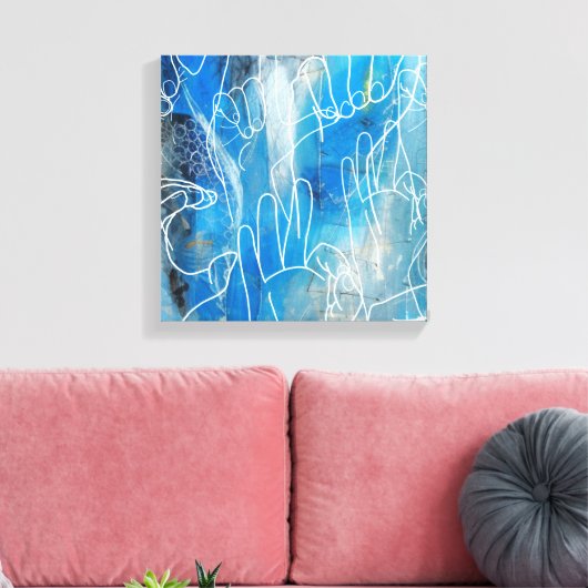 American Sign Language Canvas Afdruk (Insitu (Woonkamer))