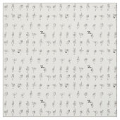 American Sign Language Chart stof (Swatch)