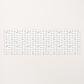 American Sign Language Chart Yoga Mat (Achterkant (horizontaal))