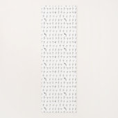 American Sign Language Chart Yoga Mat (Achterkant)