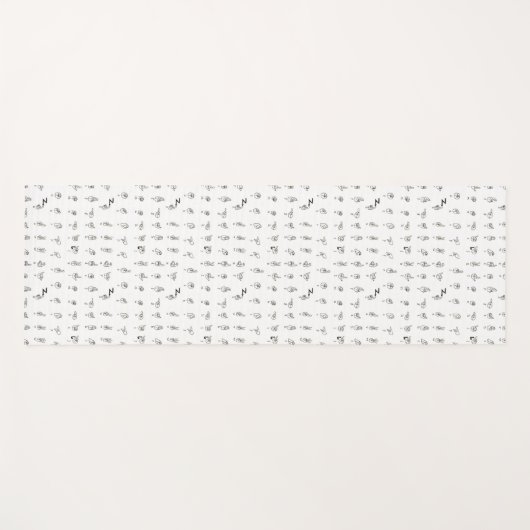 American Sign Language Chart Yoga Mat (Voorkant (horizontaal))