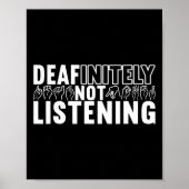 American Sign Language Deaf Awareness 9  Poster (Voorkant)