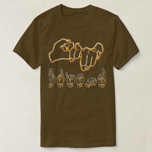 American Sign Language Friend T-shirt (Design voorkant)