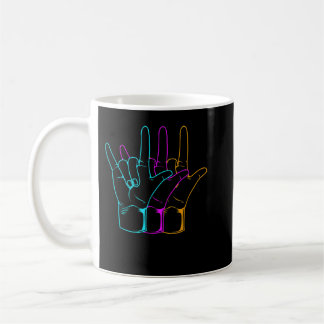American Sign Language I Love You ASL Koffiemok