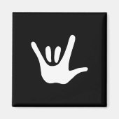 American Sign Language Love Asl Deaf Awareness  Magneet (Voorkant)