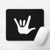 American Sign Language Love Asl Deaf Awareness Muismat (Met muis)