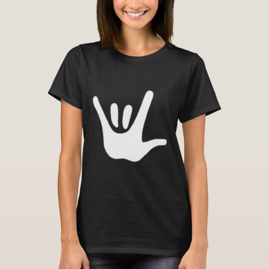 American Sign Language Love Asl Deaf Awareness  T-shirt (Voorkant)