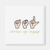 American Sign Language Magneet (Voorkant)